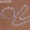 925 sterling silver fringed jewelry set