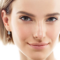 Anziw 2.60cttw 6.5mm D Moissanite Two-Stone Drop Hoop Earrings – Real 925 Sterling Silver