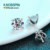 K.NOBSPIN GRA Certified Moissanite Stud Earrings