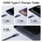 Vention 240W USB C to USB C Fast Charging Cable