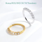 Smyoue 18k Plated Moissanite Band – 7-Stone Classic Match Wedding Ring