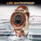 LIGE Creative Luxury Men’s Watch – Waterproof Quartz Chronograph with Stainless Steel Strap