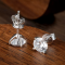 K.NOBSPIN GRA Certified Moissanite Stud Earrings