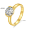 Classic 2ct 14K Gold Moissanite Wedding Band