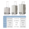 Hanke H9861 Carry On Suitcase – Aesthetic 7mm Aluminum Frame Rolling Luggage