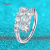 Smyoue 10 gems full moissanite ring