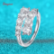 Smyoue 10 gems full moissanite ring