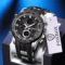 FOXBOX men’s business silicone quartz watch