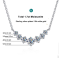 KNOBSPIN D VVS1 Moissanite Pendant Necklace – GRA Certified 925 Sterling Silver