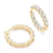 Anziw Sparkling 3mm D VVS1 Full Moissanite Hoop Earrings – 925 Sterling Silver