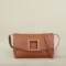 Luxury designer cowhide leather shoulder bag