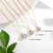 Real 14k gold moissanite pendant necklace