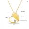 Silver Chakra AU585 14K Gold Unfold Your Heart Moissanite Necklace