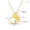 Silver Chakra AU585 14K Gold Unfold Your Heart Moissanite Necklace