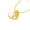 Silver Chakra AU585 14K Gold Unfold Your Heart Moissanite Necklace