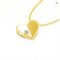 Silver Chakra AU585 14K Gold Unfold Your Heart Moissanite Necklace