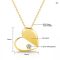 Silver Chakra AU585 14K Gold Unfold Your Heart Moissanite Necklace