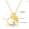 Silver Chakra AU585 14K Gold Unfold Your Heart Moissanite Necklace