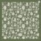 Skull Chimpanzee Print Hip Hop Cotton Square Bandana