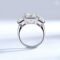Smyoue 12cttw Emerald Cut Moissanite Engagement Ring