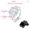 Smyoue 12cttw Emerald Cut Moissanite Engagement Ring