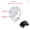 Smyoue 12cttw Emerald Cut Moissanite Engagement Ring