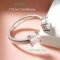 Smyoue 1CTTW Princess Cut Moissanite Adjustable Ring