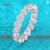 Smyoue 3mm Bubble Full Moissanite Eternity Ring