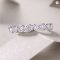 Smyoue 3mm Bubble Full Moissanite Eternity Ring