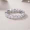 Smyoue 3mm Bubble Full Moissanite Eternity Ring