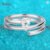 Smyoue Certified 0.5CT Pear Cut Moissanite Ring