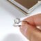 Smyoue Certified 1-5CT Moissanite Solitaire Ring