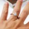 Smyoue Certified 1-5CT Moissanite Solitaire Ring
