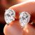 Smyoue Pear Cut Certified Moissanite Stud Earrings