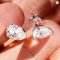 Smyoue Pear Cut Certified Moissanite Stud Earrings