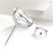 Smyoue Pear Cut Certified Moissanite Stud Earrings