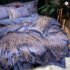 Luxury Flowers Embroidery Egyptian Cotton Bedding Set