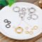 Stainless steel open jump ring set