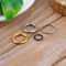 Stainless steel open jump ring set