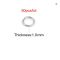 Stainless steel open jump ring set
