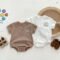 Summer Baby Cartoon Bear Crawling Bodysuit One Piece