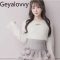 Sweet Japanese Fluffy Blouse Camisole Set