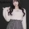 Sweet Japanese Fluffy Blouse Camisole Set