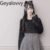 Sweet Japanese Fluffy Blouse Camisole Set