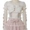 Sweet Japanese Lace Shirt Skirt Set