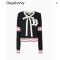 Sweet Japanese Patchwork Lace-Up Knitted Cardigan