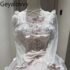 Sweet Japanese Fluffy Blouse Camisole Set