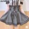 Sweet Lolita Heart Plaid Strap Skirt