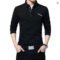 TFETTERS Long T-Shirt Men Turn-Down Stripe Designer