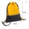 TINYAT Heavy-Duty Waterproof Drawstring Sports Gym Travel Backpack